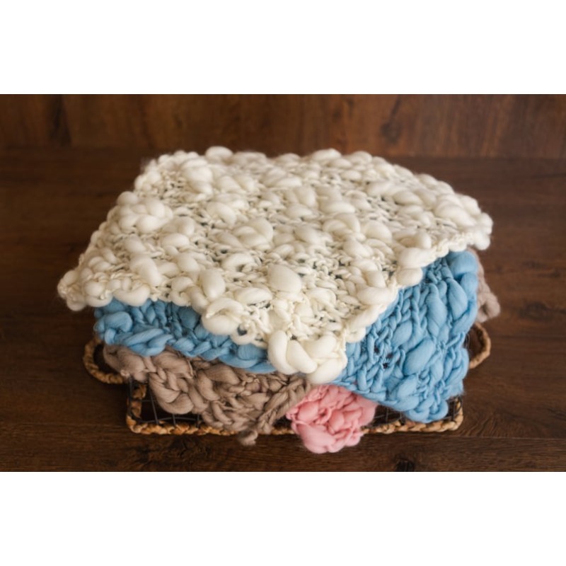 Chunky Knit Merino Baby Blanke - Baby Swaddle Blanket 评论和价格