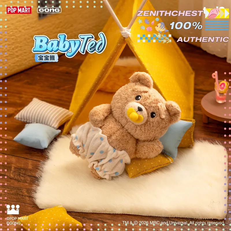 POPMART GONG Baby Ted Poseable - Baby Products Teddy Bear 评论和价格