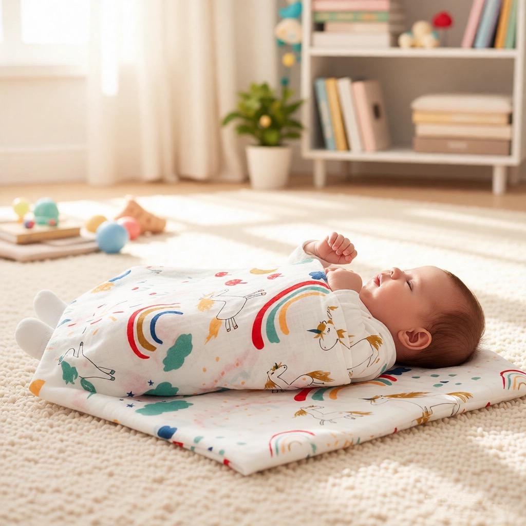 4-Layer Gauze Infant Washcloth - Baby Swaddle Blanket 评论和价格