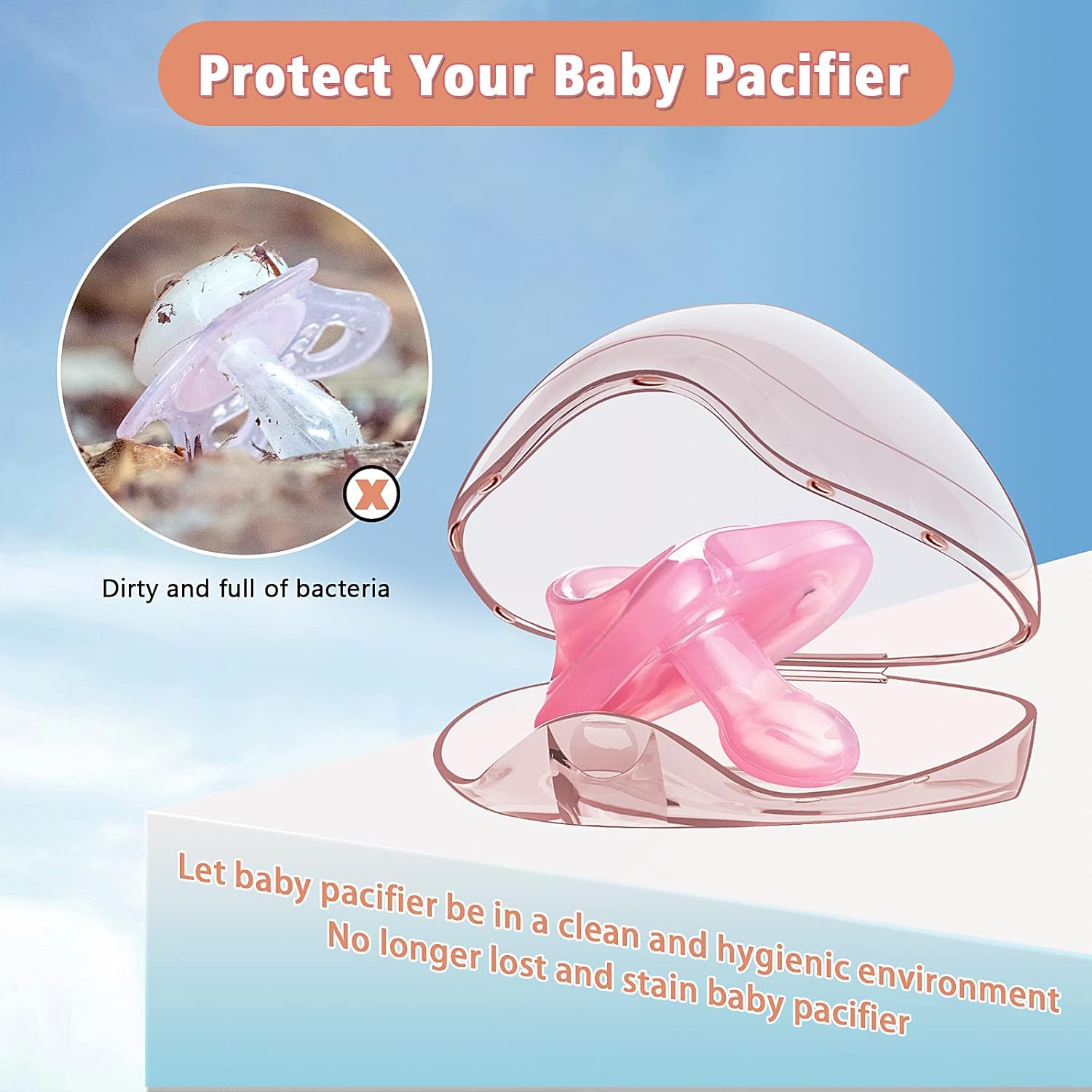Pacifier Holder - 2/4 Pcs Trav - Baby Products Storage Box 评论和价格