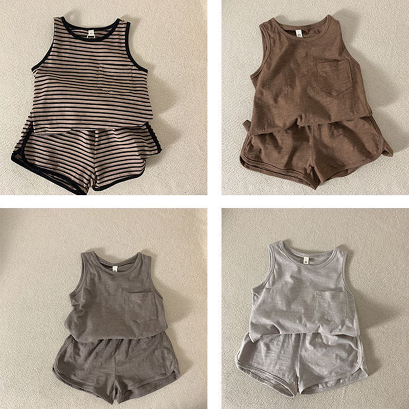 Summer Baby Clothes Sets 2 Pcs - Baby Products Korea 评论和价格