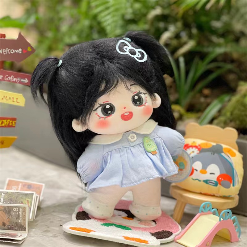 20cm Baby Doll with Black long - Baby Products Korea 评论和价格