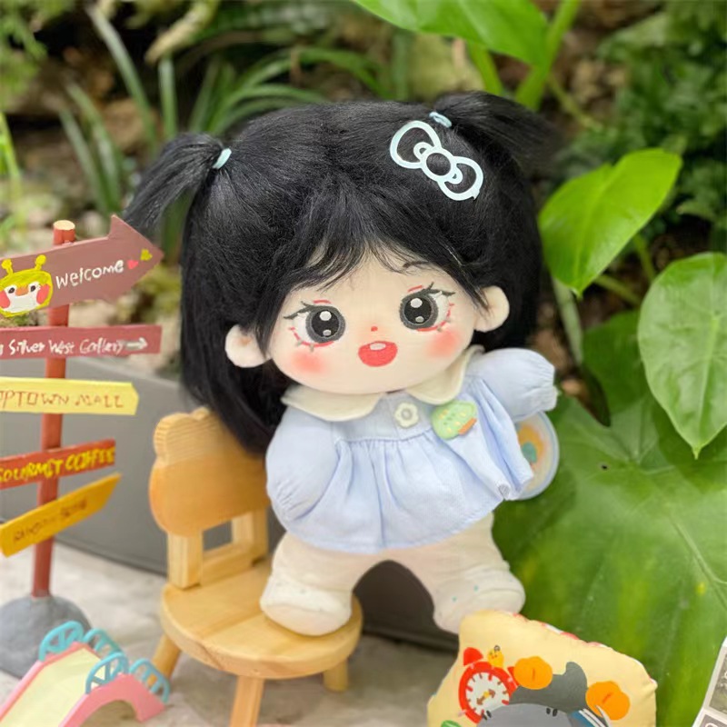 20cm Baby Doll with Black long - Baby Products Korea 评论和价格
