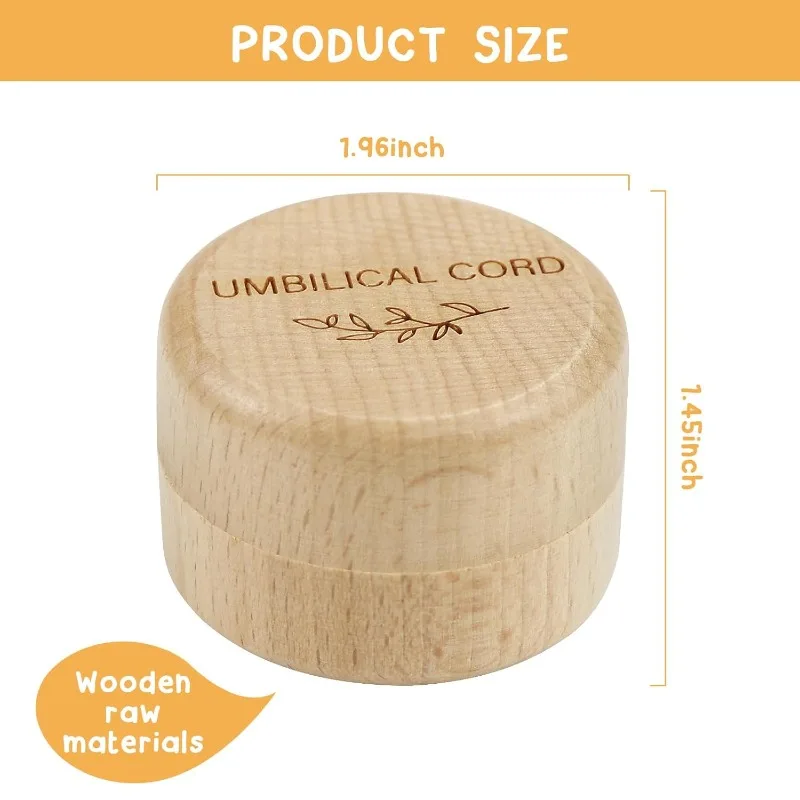 Wooden Baby Umbilical Cord Box - Baby Products Storage Box 评论和价格