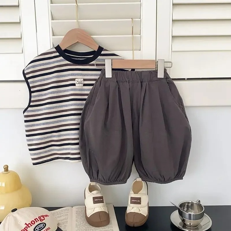 Summer Baby Clothes Sets 2 Pcs - Baby Products Korea 评论和价格