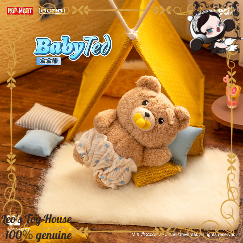 POPMART GONG Baby Ted Poseable - Baby Products Teddy Bear 评论和价格