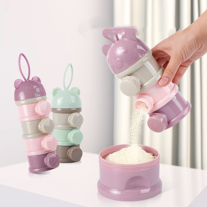 3/4 Layers Bear Baby Milk Powd - Baby Products Storage Box 评论和价格